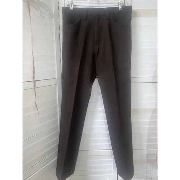 Wrangler Wrancher 82BN Dress Pants Men's 33 X 32 Dark Brown Western Casual Pants - Picture 1 of 9